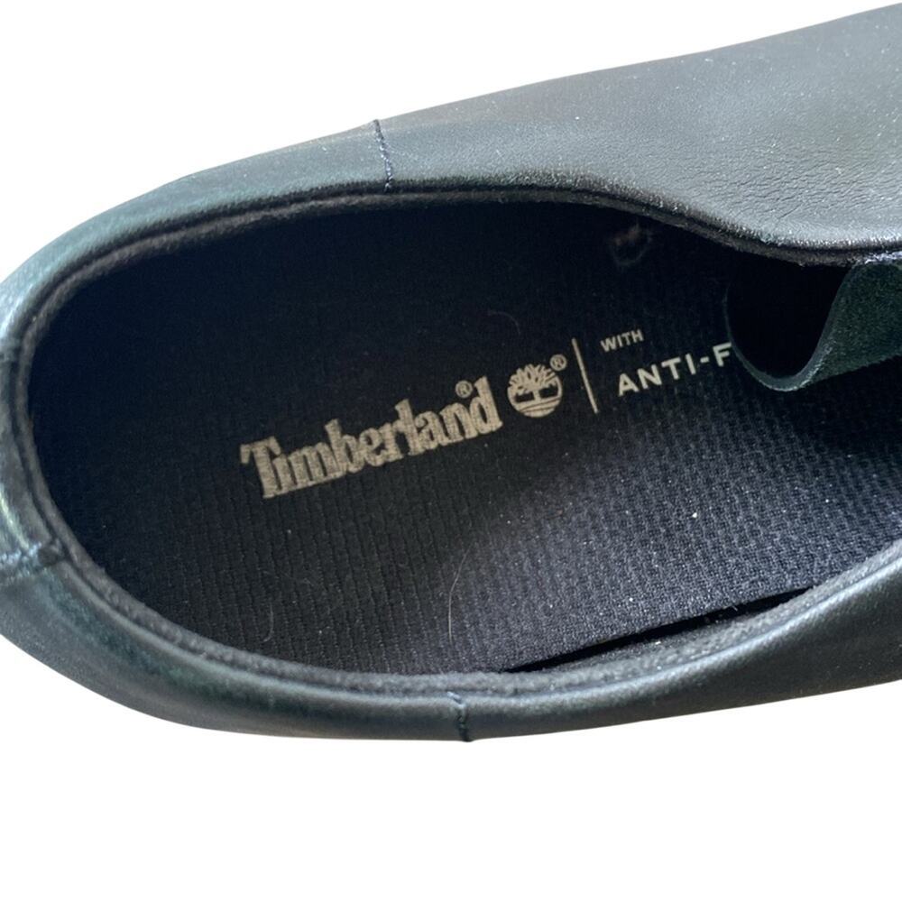 TIMBERLAND Leather Stormbuck Shoe Mens Sz 12 Black Lace Up - Picture 5 of 8